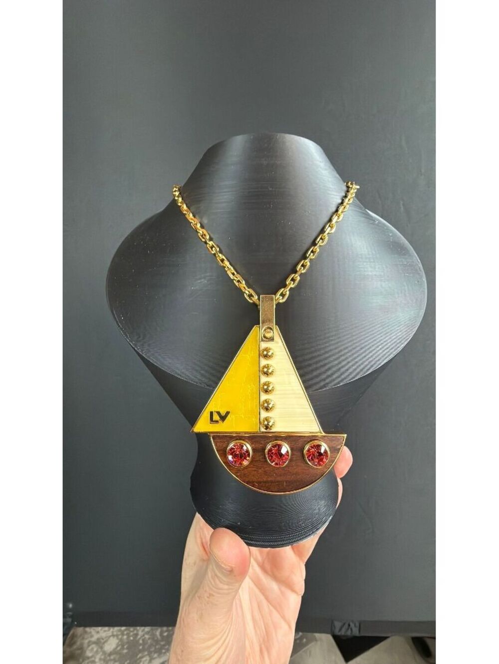 Louis Vuitton Sailboat Long Necklace
